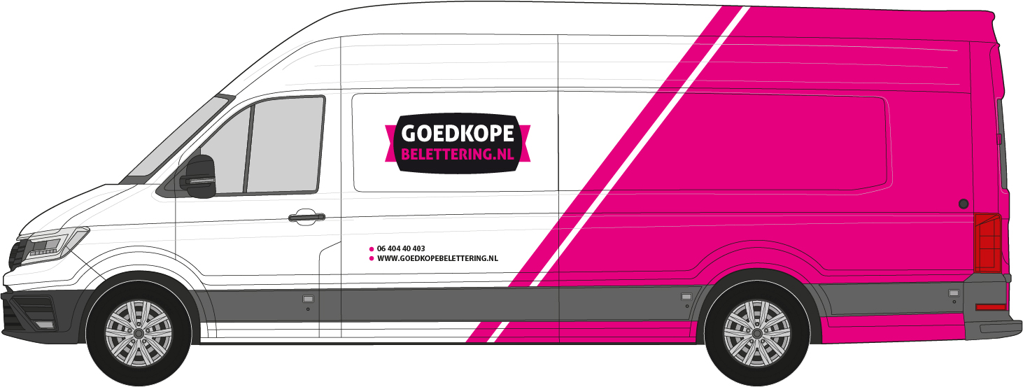 bestelwagen half wrap